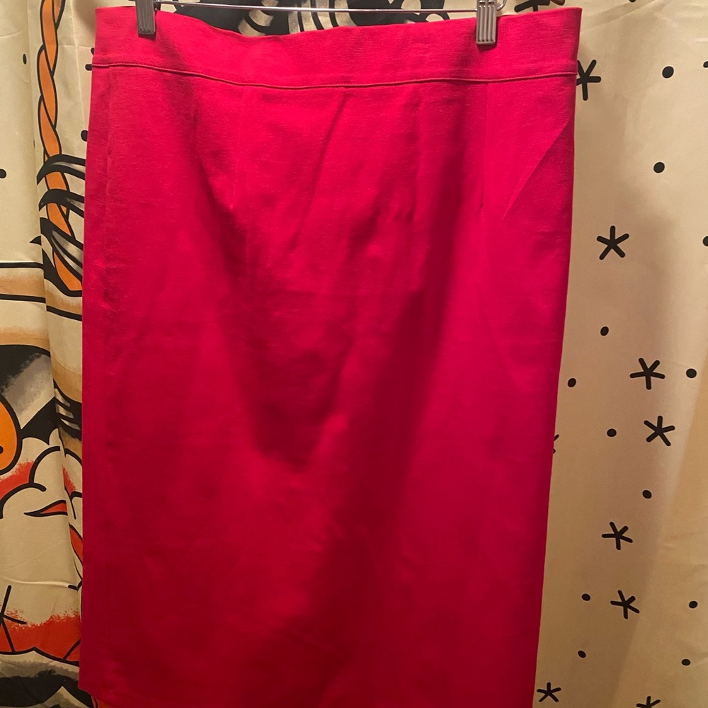 Retrolicious Vibrant Red Pencil Skirt